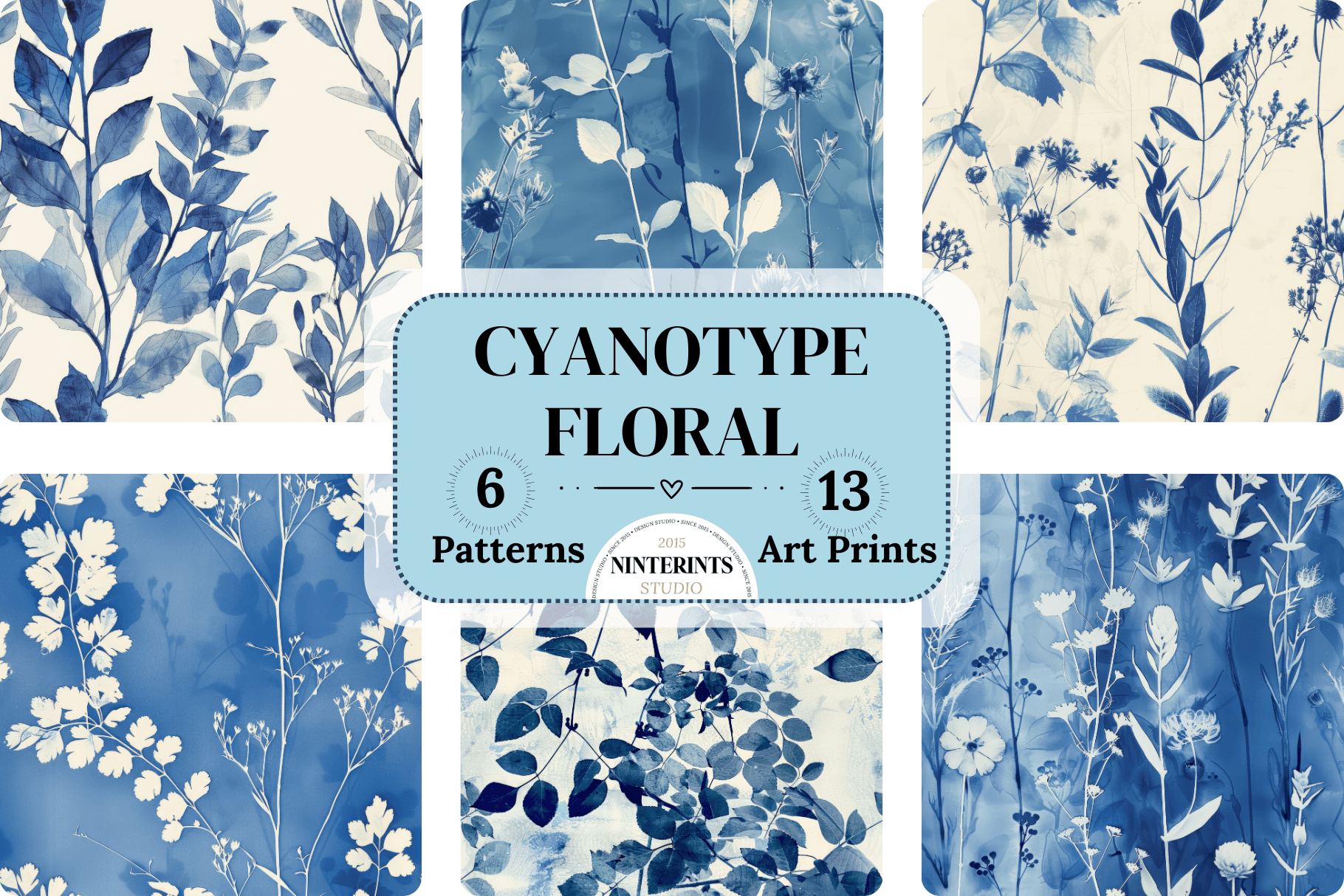 Light Blue Cyanotype Set