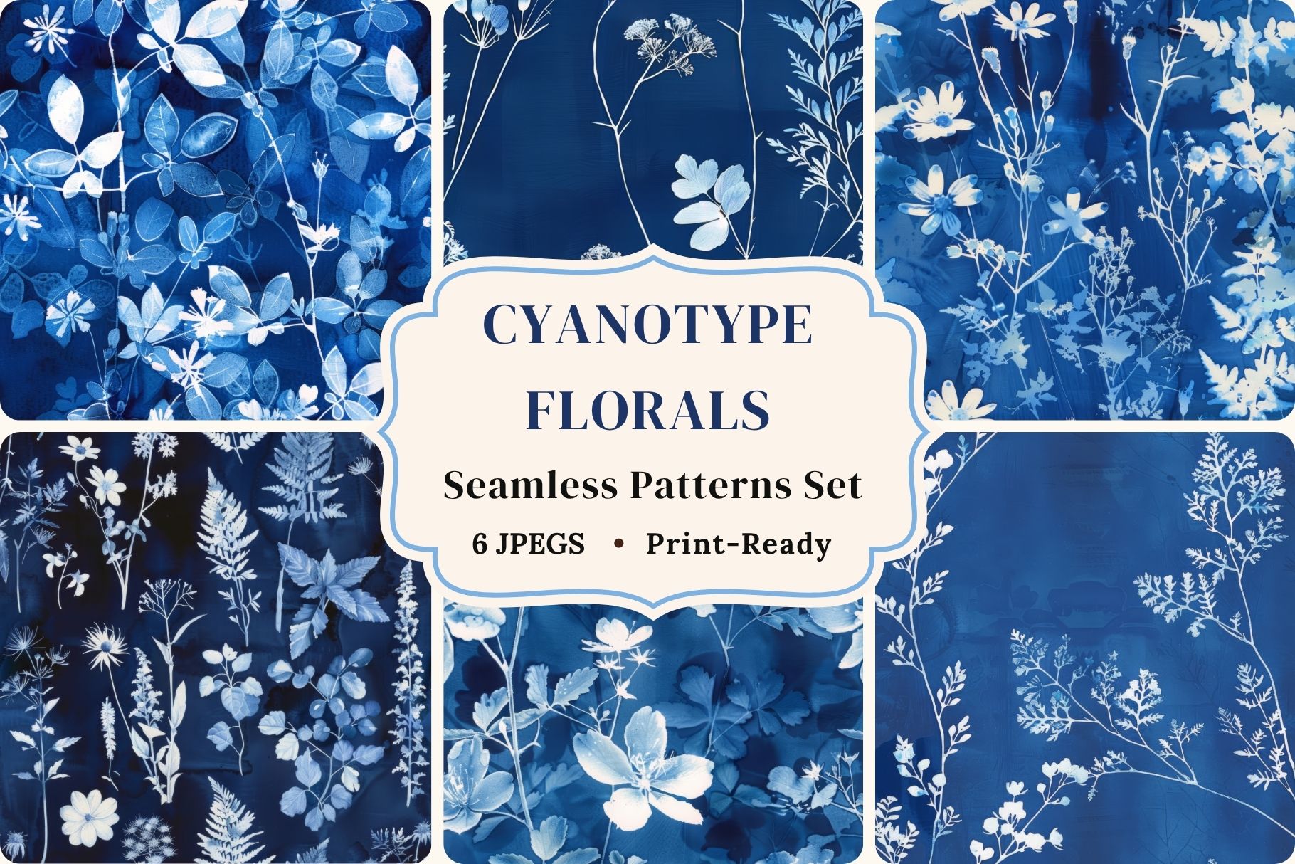 Cyanotype Floral Set - Part 3 - image 1